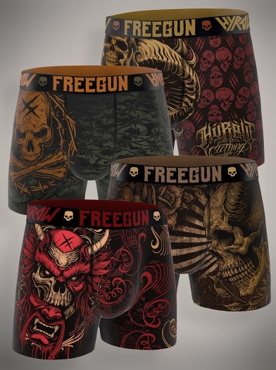 Lot 4 boxers look rock & metal |Boutique Hyraw