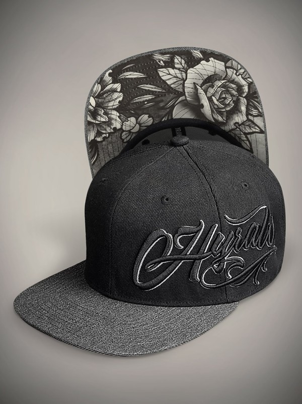 Casquette visière plate look metal tattoo | Boutique Hyraw