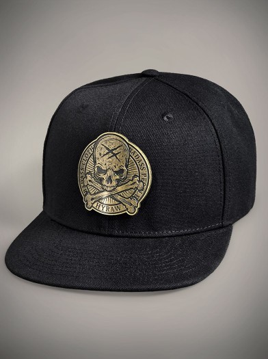 Casquette blason métal visière plate | Boutique Hyraw