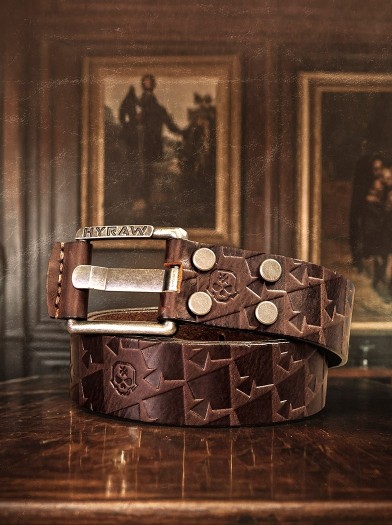 Genuine leather belt with metal buckle | Hyraw Shop