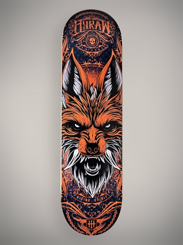 Planche skate déco rock metal | Boutique Hyraw