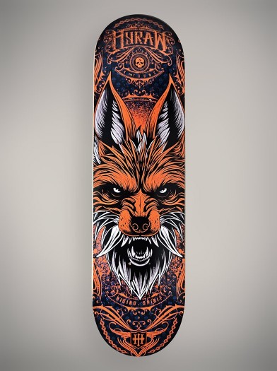 Planche skate déco rock metal | Boutique Hyraw