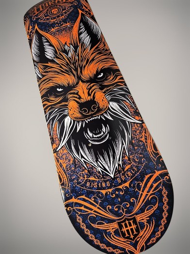 Planche skate déco rock metal | Boutique Hyraw