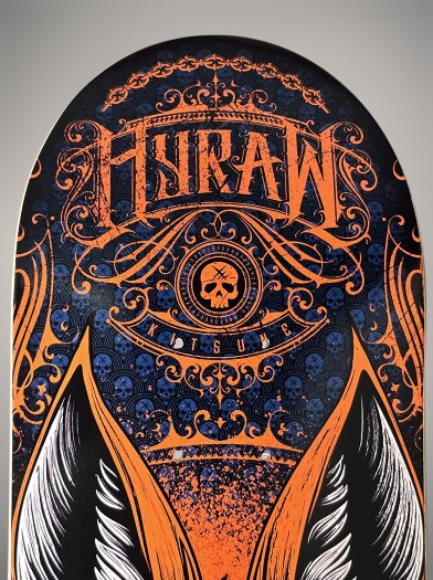 Planche skate déco rock metal | Boutique Hyraw