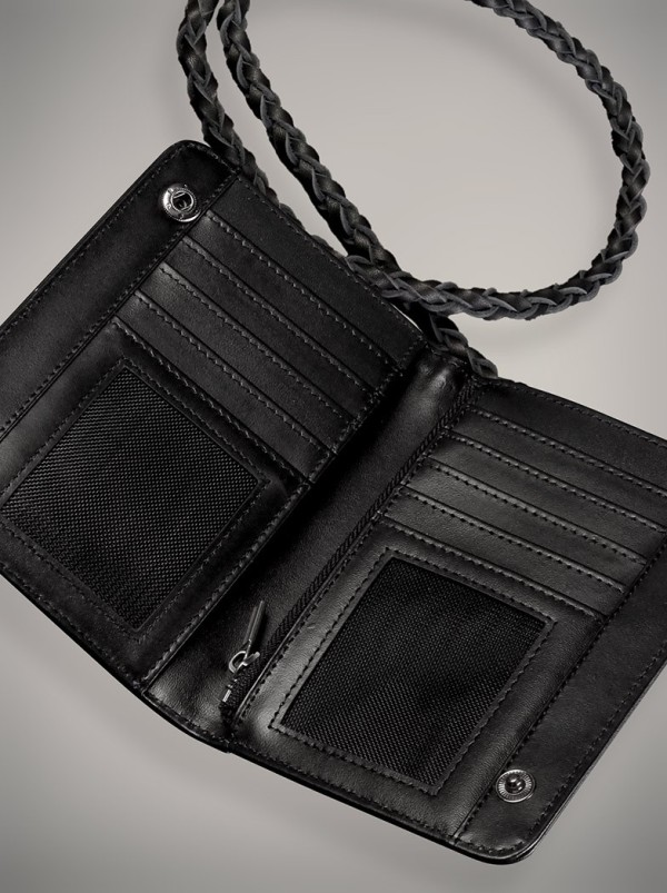 Portefeuille cuir veritable look rock metal | Boutique Hyraw