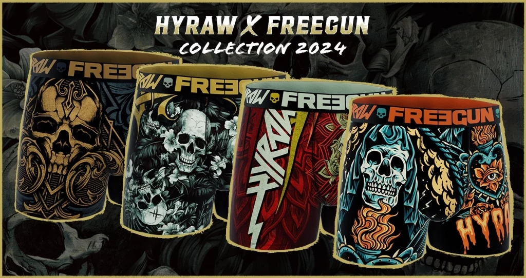 Co-Branding boxers Freegun X Hyraw 2024