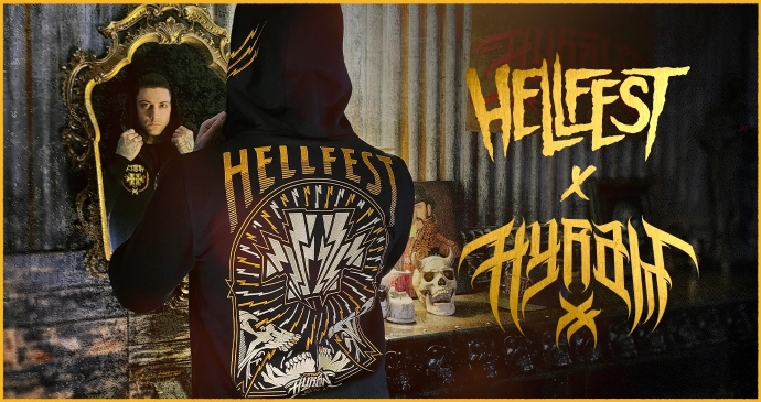 Veste zippée co-branding Hellfest x Hyraw